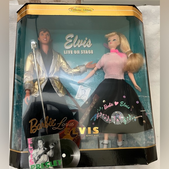 Mattel Other - 1996 Barbie Loves ELVIS Gift Set Beautiful Barbie & ELVIS NRFB NIB